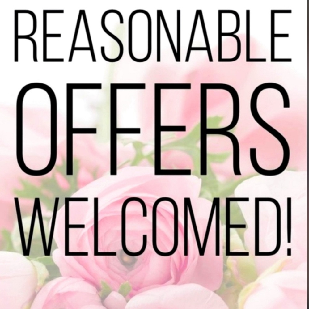 Reasonable offer is welcome ..